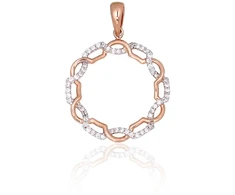 Diamond Sky Jewelry Auksinis pakabukas su deimantais „Omega II“