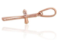 Diamond Sky Jewelry Auksinis pakabukas su cirkoniais „Klasika Gold LXIX“