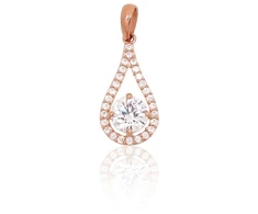 Diamond Sky Jewelry Auksinis pakabukas su cirkoniais „Vienna“