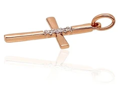 Diamond Sky Jewelry Auksinis pakabukas su deimantais „Veritas“