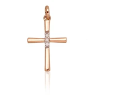 Diamond Sky Jewelry Auksinis pakabukas su deimantais „Veritas“