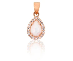 Diamond Sky Jewelry Auksinis pakabukas su cirkoniais ir opalitu „Masterpiece II“