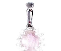 Diamond Sky Jewelry Auksinis pakabukas su deimantais ir rubinais „Ferro V“
