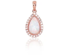Diamond Sky Jewelry Auksinis pakabukas su cirkoniais ir opalitu „Masterpiece IV“