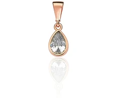 Diamond Sky Jewelry Auksinis pakabukas su cirkoniais „Teardrop“
