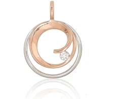 Diamond Sky Jewelry Auksinis pakabukas su deimantais „Melisandra VII“