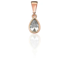 Diamond Sky Jewelry Auksinis pakabukas su cirkoniais „Teardrop“