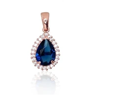 Diamond Sky Jewelry Auksinis pakabukas su cirkoniais „Dangaus Lašas II“