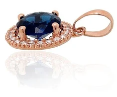 Diamond Sky Jewelry Auksinis pakabukas su cirkoniais „Širdys ir Strėlės“