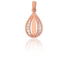 Diamond Sky Jewelry Auksinis pakabukas su cirkoniais „Princesės Ašara IV“
