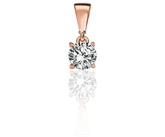 Diamond Sky Jewelry Auksinis pakabukas su cirkoniais „Juno IX“