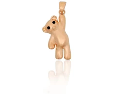 Diamond Sky Jewelry Auksinis pakabukas su emaliu „Bear“