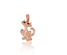 Diamond Sky Jewelry Auksinis pakabukas su cirkoniais „Katė V“