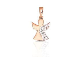 Diamond Sky Jewelry Auksinis pakabukas su cirkoniais „Angelas XIII“