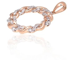 Diamond Sky Jewelry Auksinis pakabukas su deimantais „Omega“