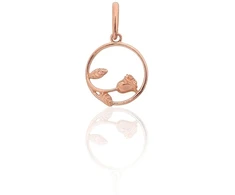 Diamond Sky Jewelry Auksinis pakabukas „Tylūs Lapai“