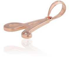 Diamond Sky Jewelry Auksinis raidės pakabukas su cirkoniais „A IV“