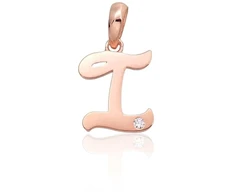 Diamond Sky Jewelry Auksinis raidės pakabukas su cirkoniais „I IV“