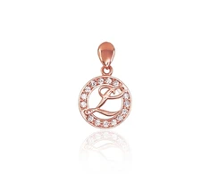 Diamond Sky Jewelry Auksinis raidės pakabukas su cirkoniais „L“
