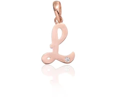 Diamond Sky Jewelry Auksinis raidės pakabukas su cirkoniais „L IV“
