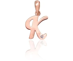 Diamond Sky Jewelry Auksinis raidės pakabukas su cirkoniais „K IV“