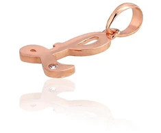 Diamond Sky Jewelry Auksinis raidės pakabukas su cirkoniais „L IV“