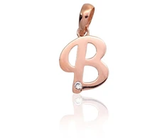 Diamond Sky Jewelry Auksinis raidės pakabukas su cirkoniais „B IV“