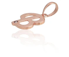 Diamond Sky Jewelry Auksinis raidės pakabukas su cirkoniais „B IV“