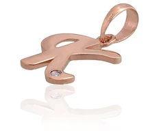 Diamond Sky Jewelry Auksinis raidės pakabukas su cirkoniais „K IV“