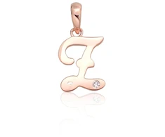 Diamond Sky Jewelry Auksinis raidės pakabukas su cirkoniais „Z IV“