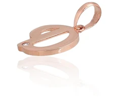 Diamond Sky Jewelry Auksinis raidės pakabukas su cirkoniais „D IV“
