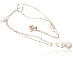 Diamond Sky Jewelry Auksinis vėrinys su cirkoniais ir perlais „Galos“