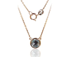 Diamond Sky Jewelry Auksinis vėrinys su topazais „Dangaus žėrėjimas“