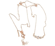 Diamond Sky Jewelry Auksinis vėrinys su cirkoniais „Juno VII“