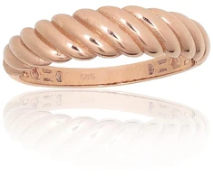 Diamond Sky Jewelry Auksinis žiedas „Auksinė Spiralė“