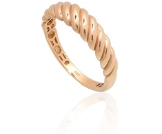 Diamond Sky Jewelry Auksinis žiedas „Auksinė Spiralė“