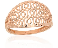Diamond Sky Jewelry Auksinis žiedas „Auksinė Geometrija“
