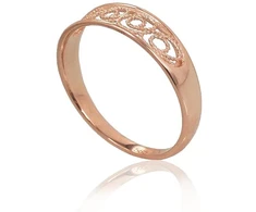 Diamond Sky Jewelry Auksinis žiedas „Aukso Raštas XIV“