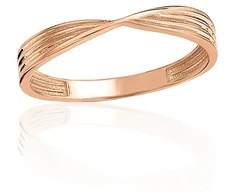 Diamond Sky Jewelry Auksinis žiedas „Begalės Linija“