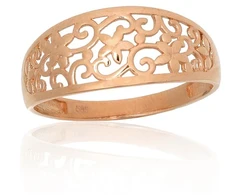 Diamond Sky Jewelry Auksinis žiedas „Blooming Charm II“