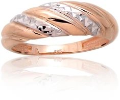 Diamond Sky Jewelry Auksinis žiedas „Diamond Facets III“