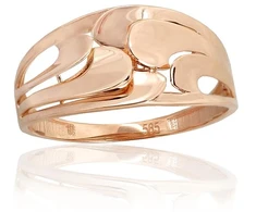 Diamond Sky Jewelry Auksinis žiedas „Elegant Pattern III“