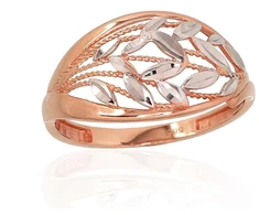 Diamond Sky Jewelry Auksinis žiedas „Elegant Pattern II“