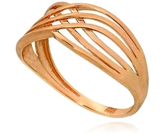 Diamond Sky Jewelry Auksinis žiedas „Golden Current“
