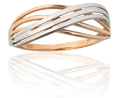Diamond Sky Jewelry Auksinis žiedas „Likimų Pynė“