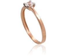 Diamond Sky Jewelry Auksinis žiedas su cirkoniais „Naujoji Klasika XVI“