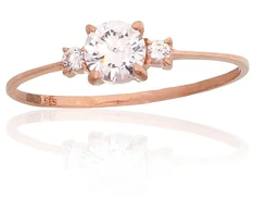 Diamond Sky Jewelry Auksinis žiedas su cirkoniais „Juno Gold“