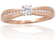 Diamond Sky Jewelry Auksinis žiedas su cirkoniais „Juno Gold XXXVII“