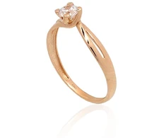Diamond Sky Jewelry Auksinis žiedas su cirkoniais „Juno Gold XII“