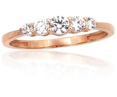 Diamond Sky Jewelry Auksinis žiedas su cirkoniais „Tokijas LIV“